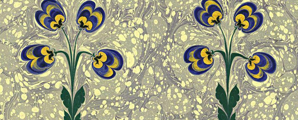 Ebru-Kunst trifft auf Japanpapier