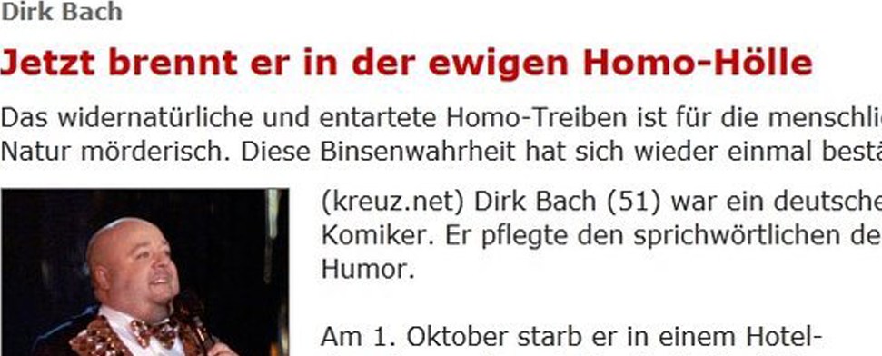 Verschwindet kreuz.net jetzt in der ewigen Daten-Hölle?