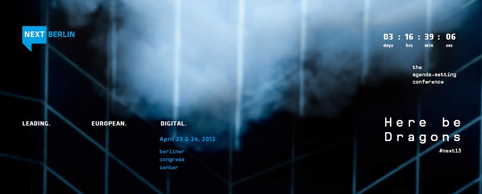 NEXT Berlin 2013: Große Chance für europäische Start-up-Szene