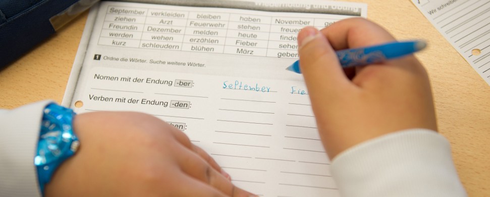 Schulstart ohne ein Wort Deutsch