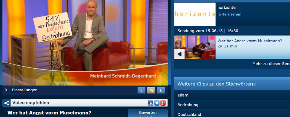 Wer hat Angst vorm Muselmann? – Feindbildpropaganda im HR