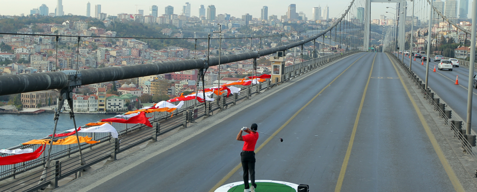 Tiger Woods sorgt in Istanbul für Verkehrschaos