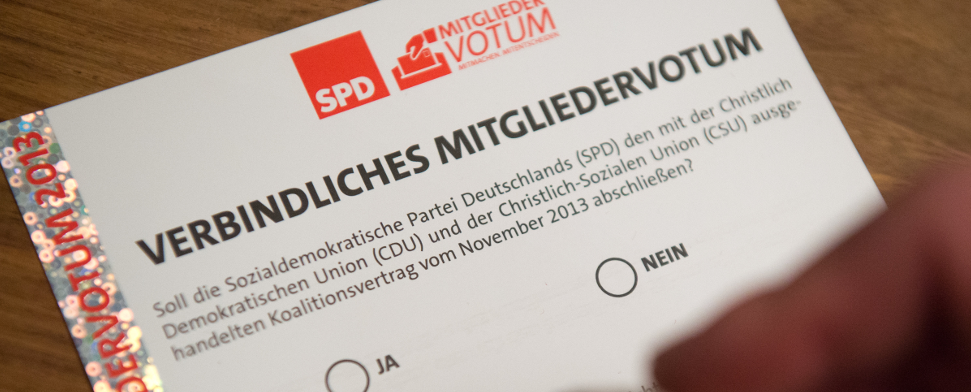 SPD-Mitgliedervotum nur bei mindestens 20% Beteiligung bindend