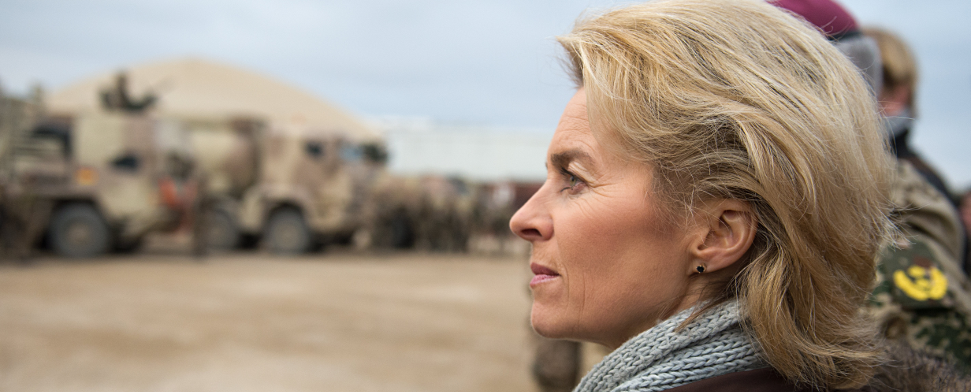 Von der Leyen besucht Bundeswehrsoldaten
