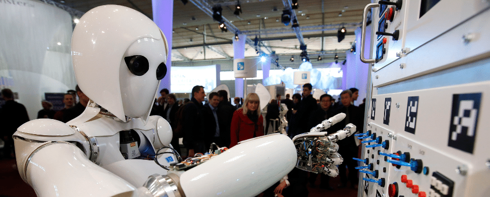 Computer liest Text aus der Luft