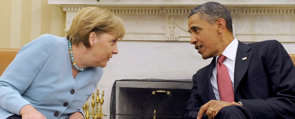 Ukraine, NSA, Freihandel: Merkels Obama-Mission