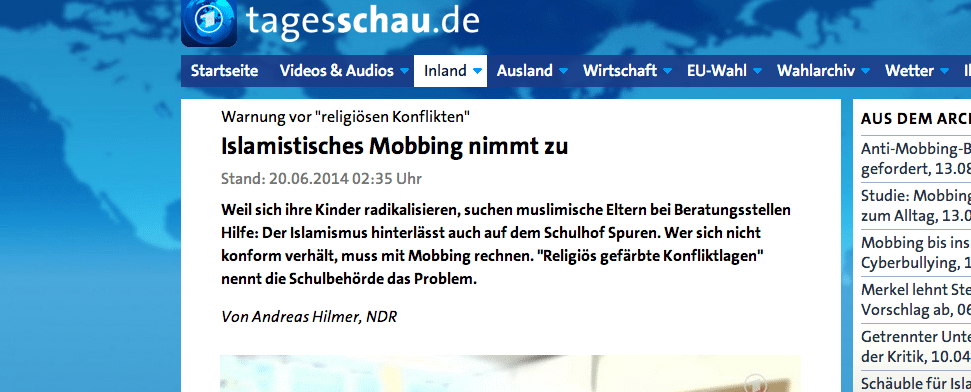 ARD-Nachtmagazin: Angst der Mehrheit unterdrückt die Meinung der Minderheit