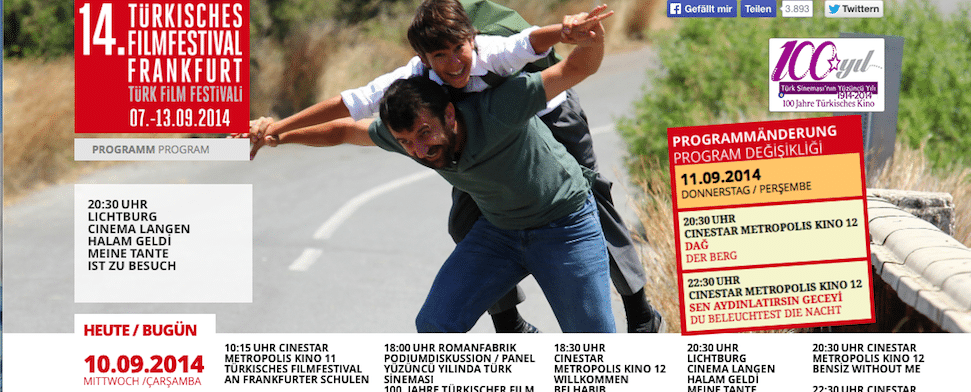 14. Türkisches Filmfestival Frankfurt: „Man lernt wie Türken lieben, lachen und schimpfen“
