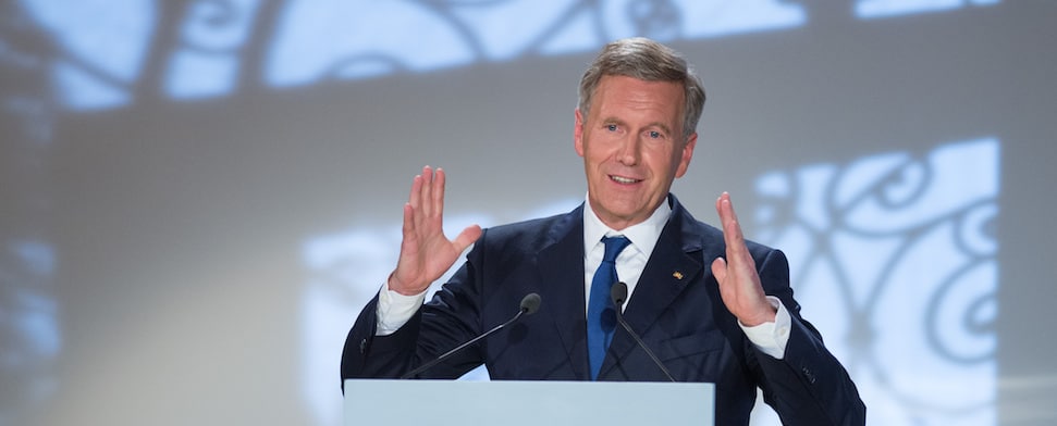 Toleranz-Preisträger Wulff fordert mehr Toleranz im Miteinander der Religionen