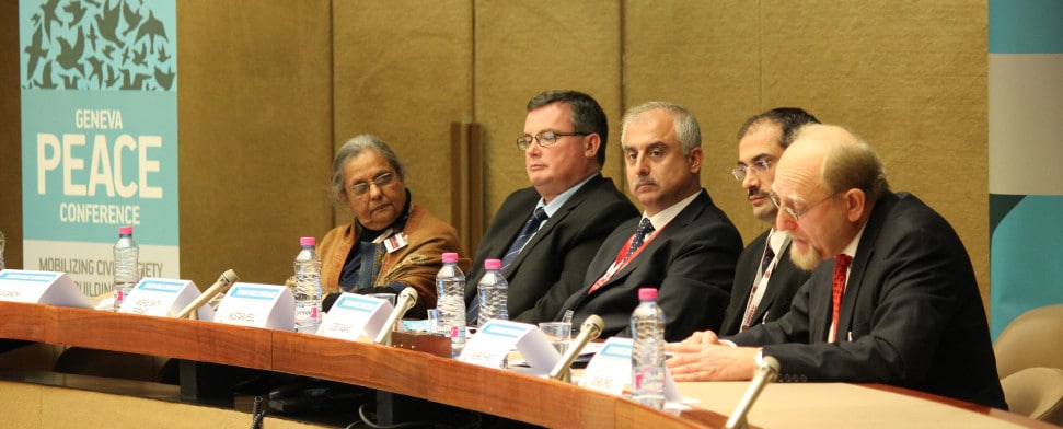 Genfer Friedenskonferenz: Frieden aufzubauen führt über das Heranbilden von friedliebenden Individuen