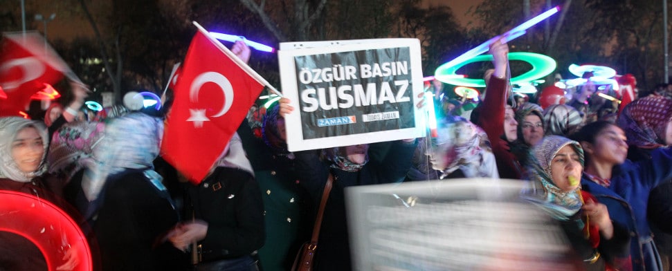 Türkei: Proteste gegen Verhaftung von Journalisten dauern an