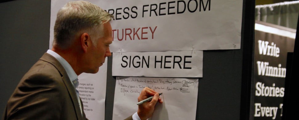 Pressefreiheit in der Türkei: Journalisten sammeln weltweit Unterschriften