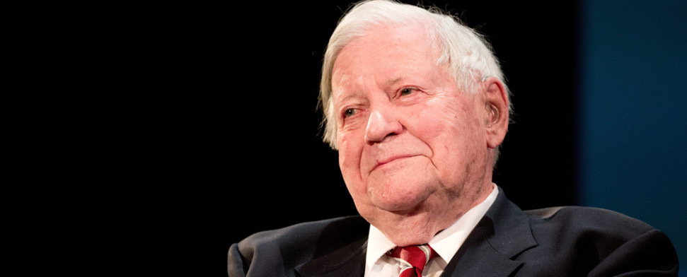Helmut Schmidt ist tot