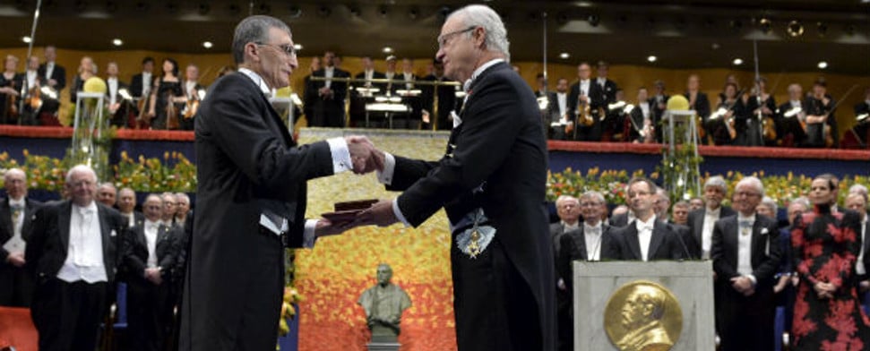 Aziz Sancar nimmt Nobelpreis für Chemie entgegen
