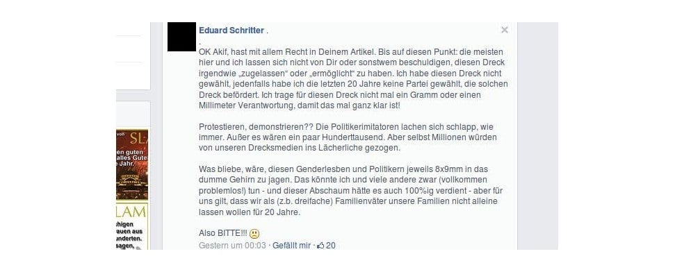 Morddrohungen auf Facebook – DTJ vor Gericht