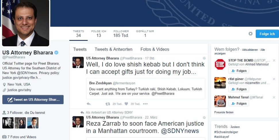 100 neue Follower pro Minute: Amerikanischer Staatsanwalt wird zum Superstar