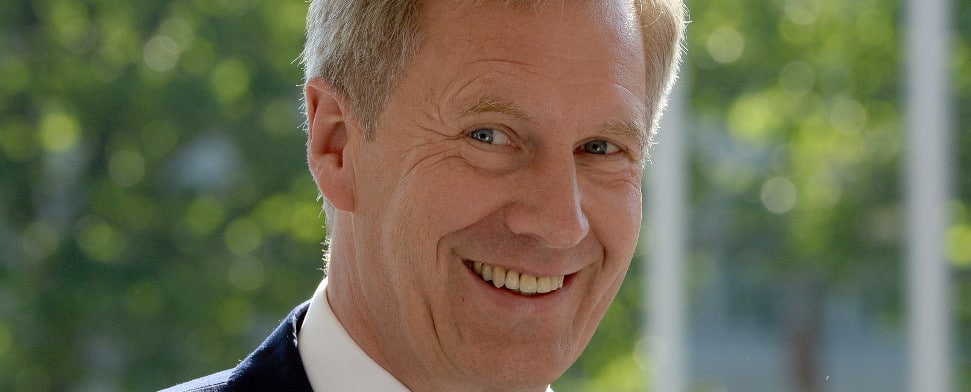 Christian Wulff mit jungen Muslimen und Christen auf den Spuren Muhammads