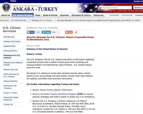 Ankara: Was hatte es mit der Warnung der US-Botschaft auf sich?