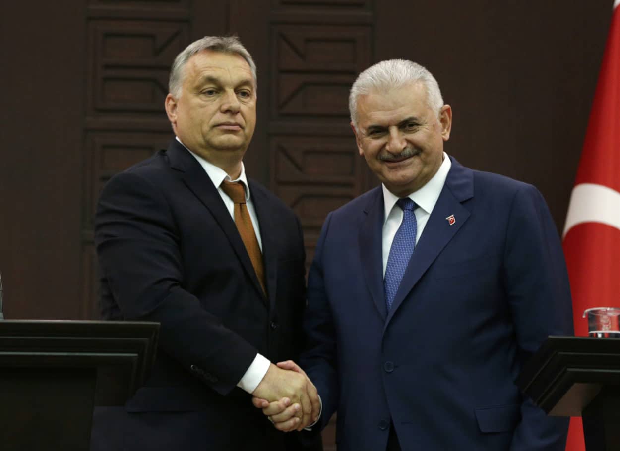 Freunde: Binali Yildirim trifft Victor Orban