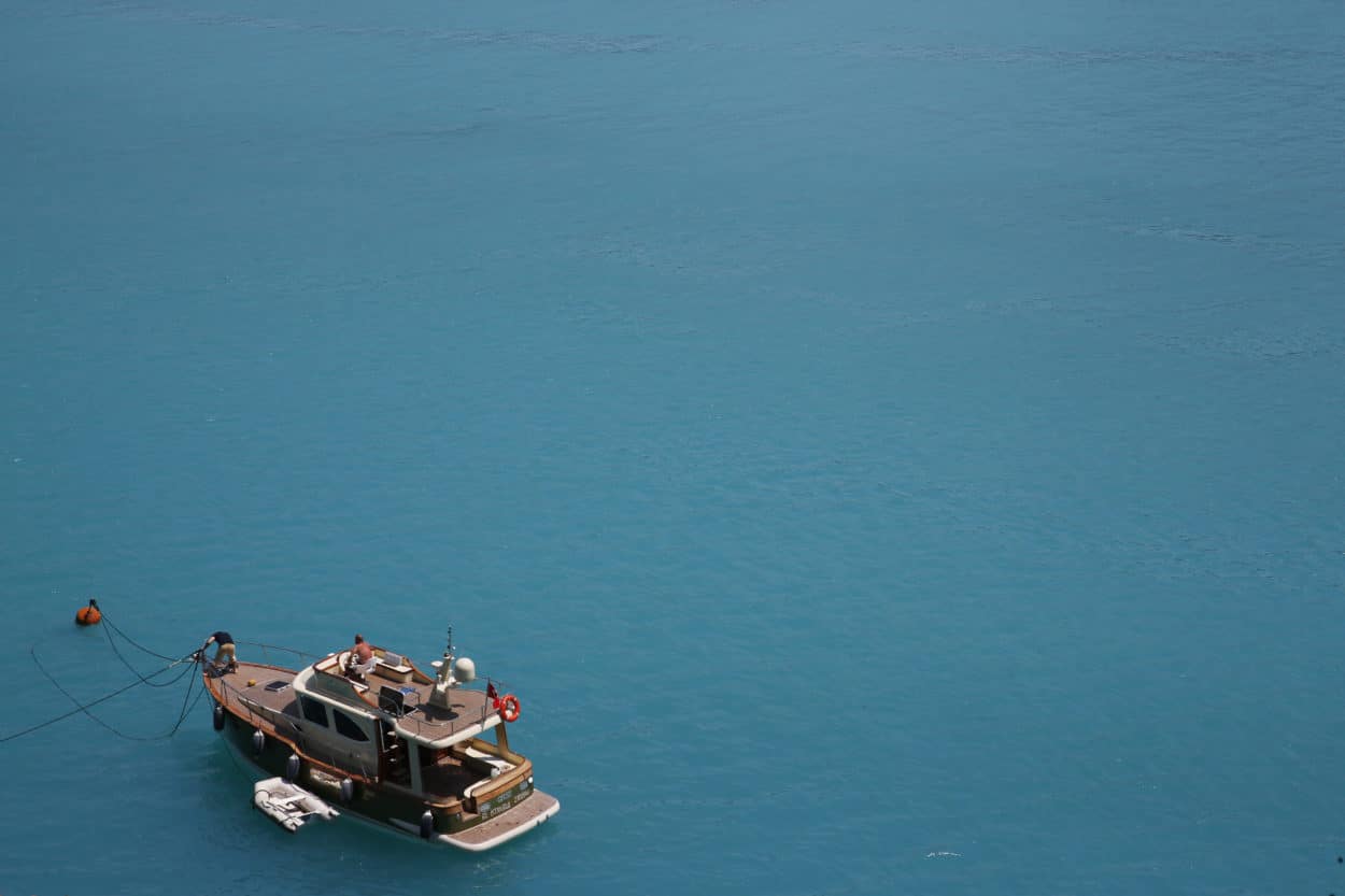 Bosporus in türkis gefärbt