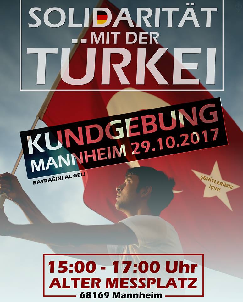 Kundgebung geplant: „Solidarität mit der Türkei“