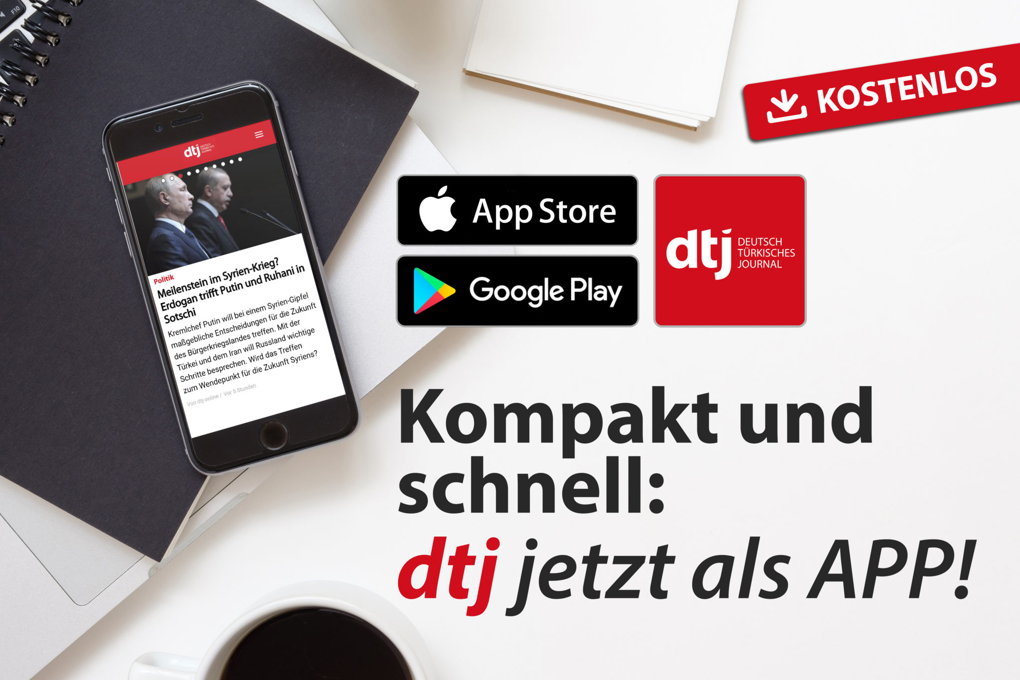 Kompakt und schnell: DTJ jetzt als APP!