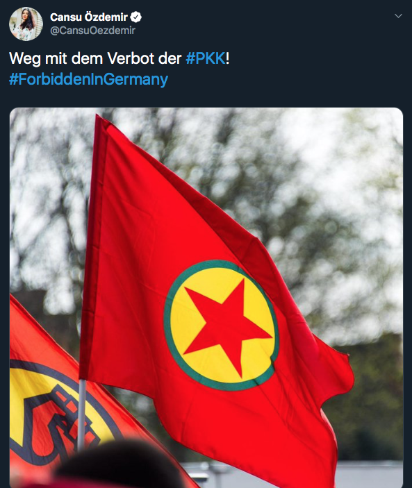 Linke-Politikerin Özdemir für Twitter-Foto von PKK-Fahne verurteilt
