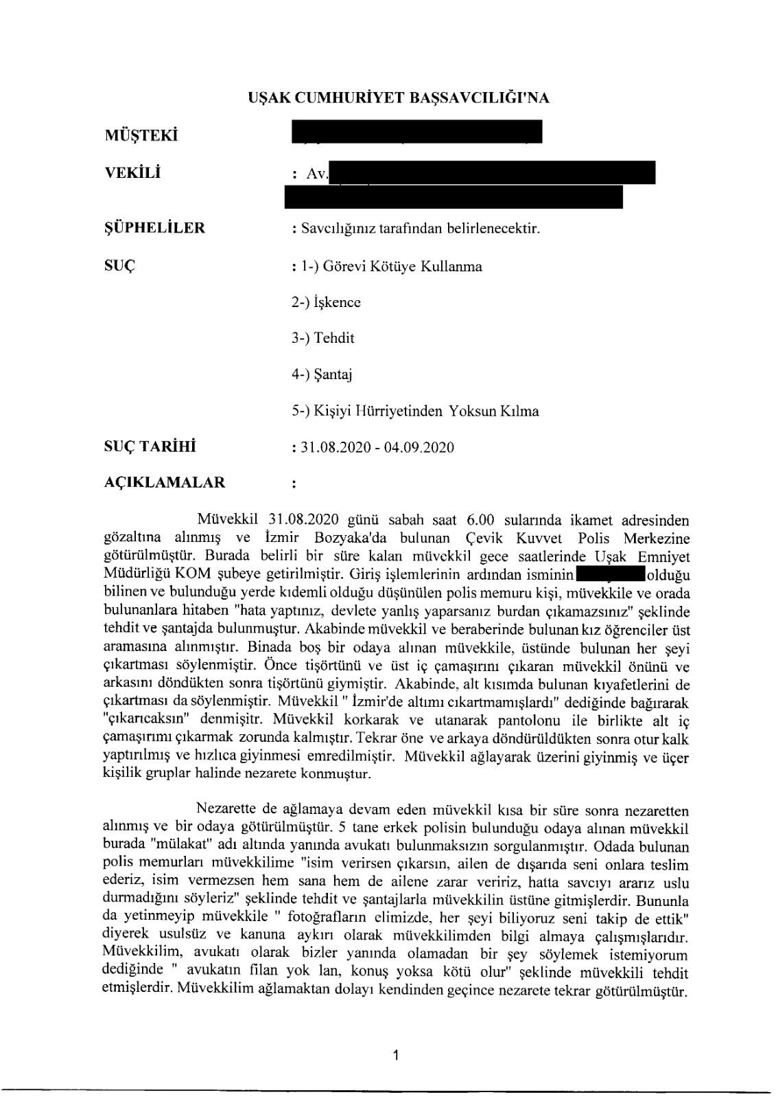 Zwangsentkleidungen in U-Haft: Strafanzeige in der Türkei geleakt