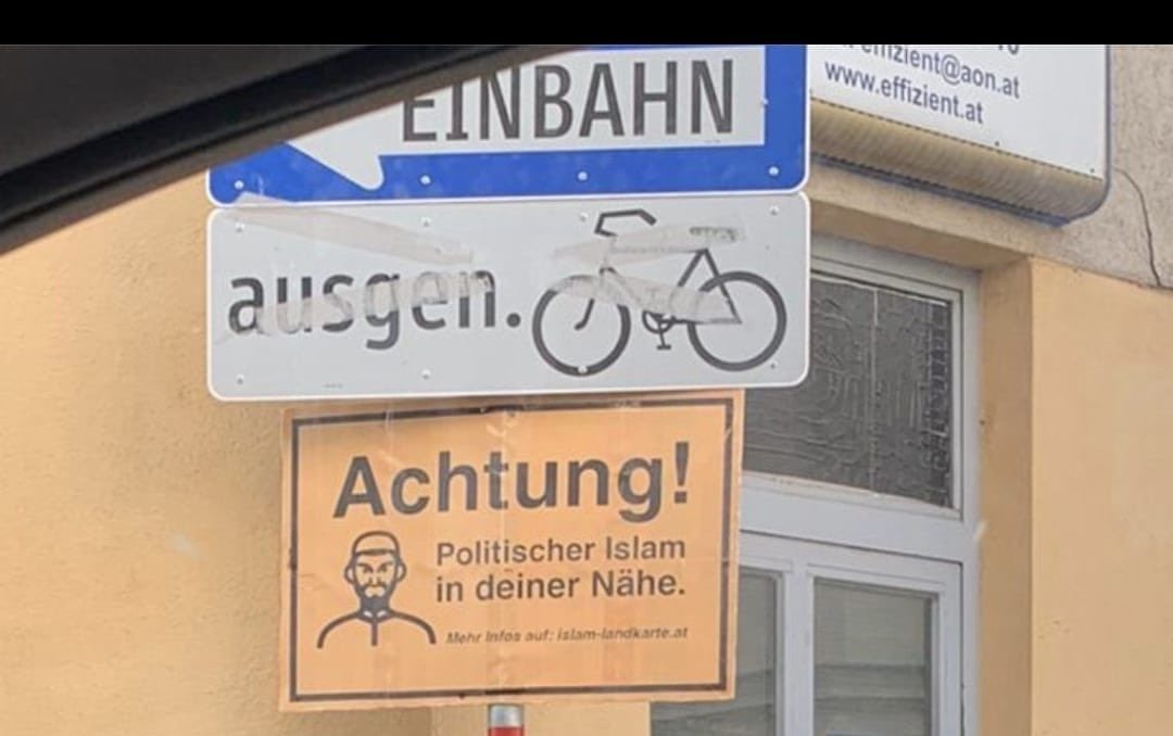 Anti-muslimische Schilder in Österreich: Verfassungsschutz ermittelt