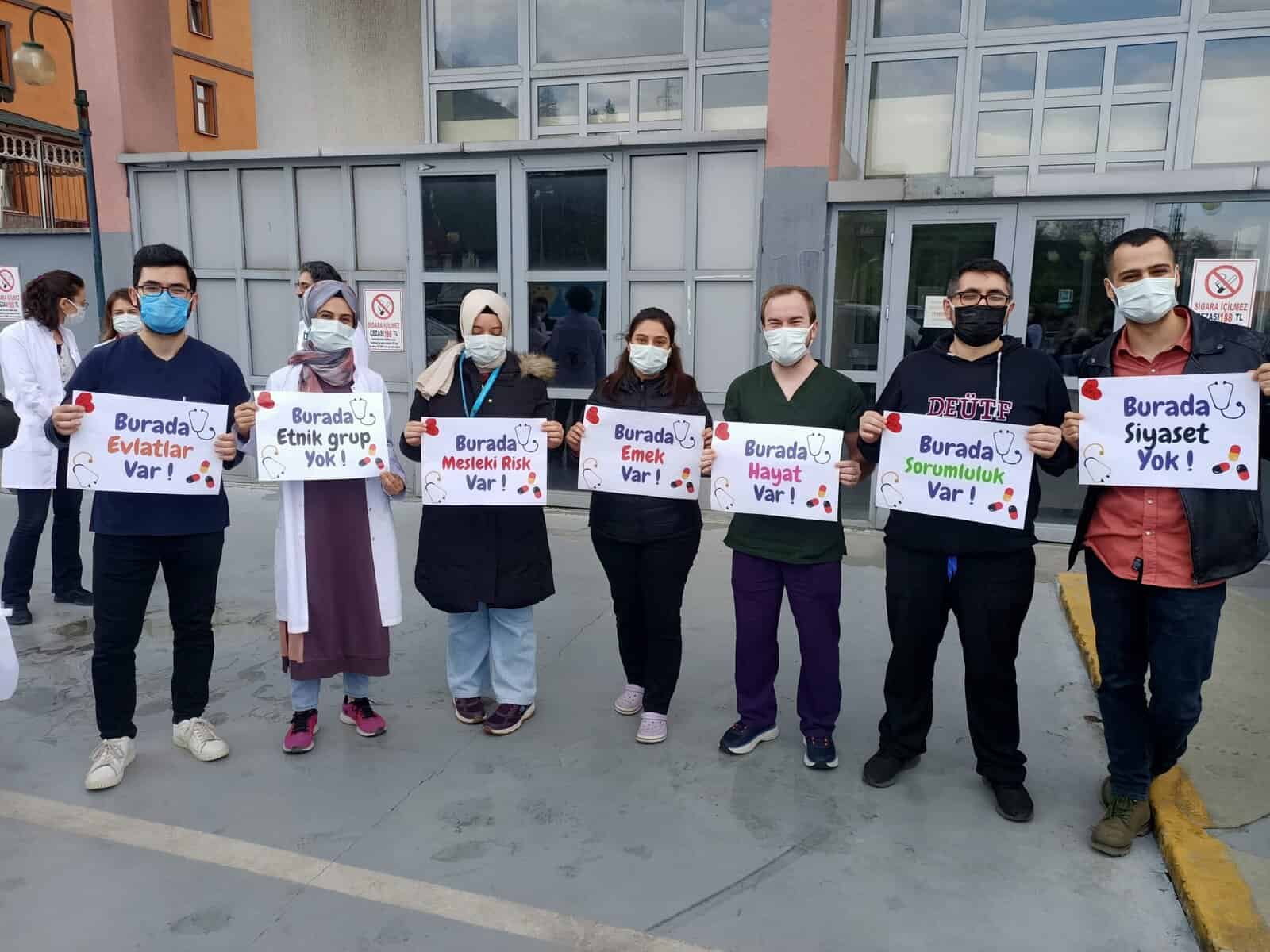 Gesundheitspersonal in der Türkei legt die Arbeit nieder