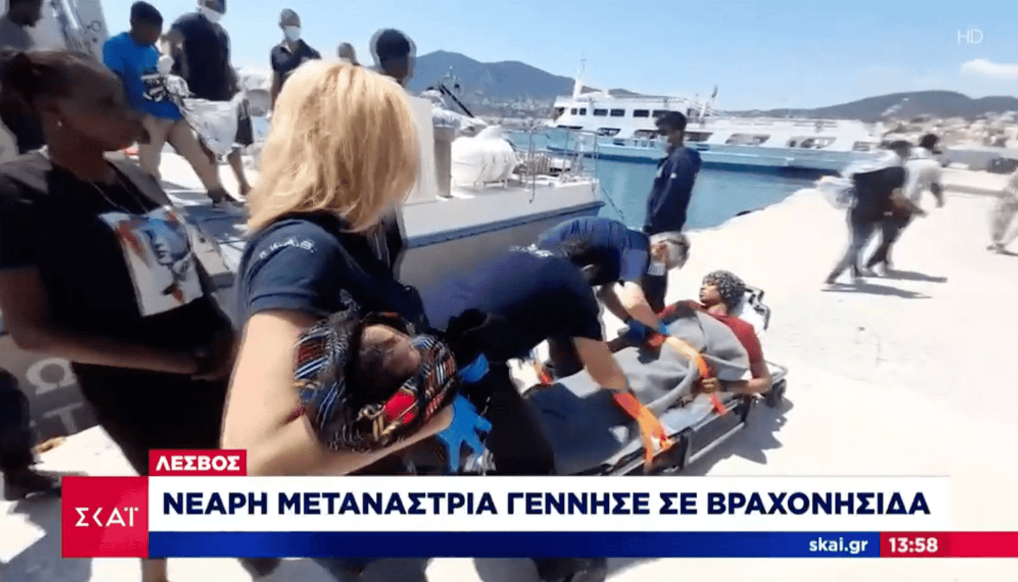 Zwischen Midilli und der Türkei: Baby auf Felseninsel geboren