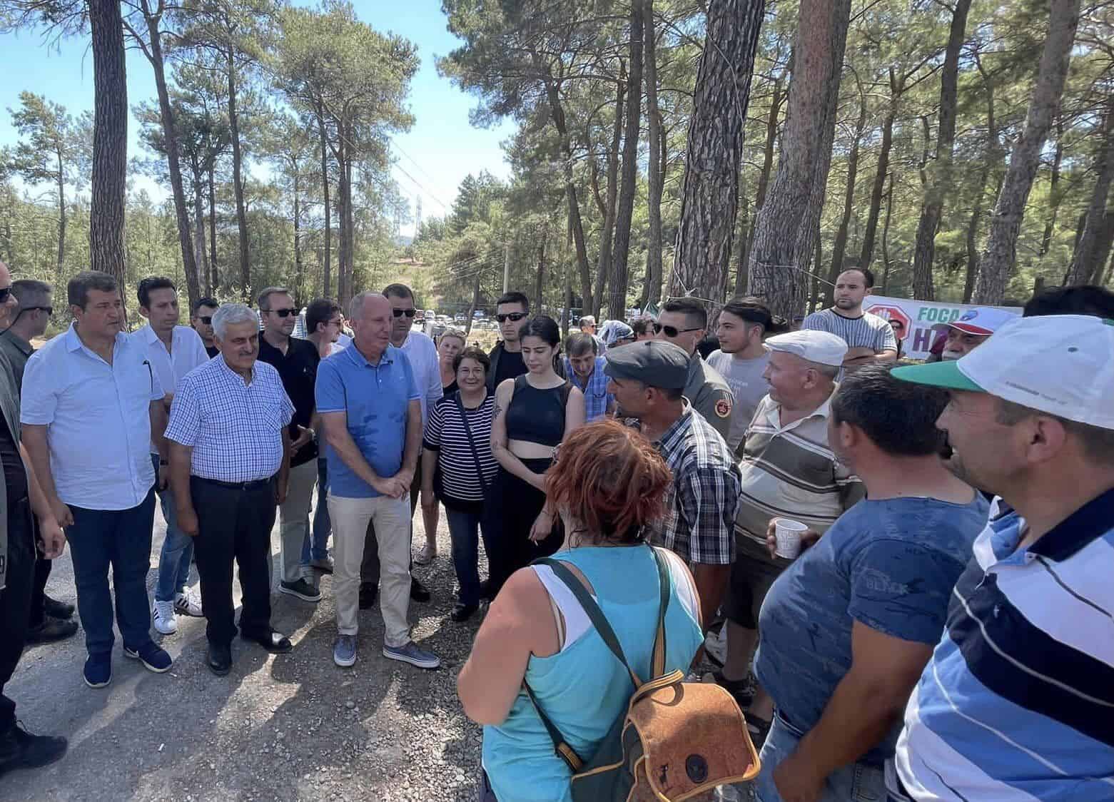 Konfrontation in Akbelen: Muharrem İnce von Demonstranten ausgebuht