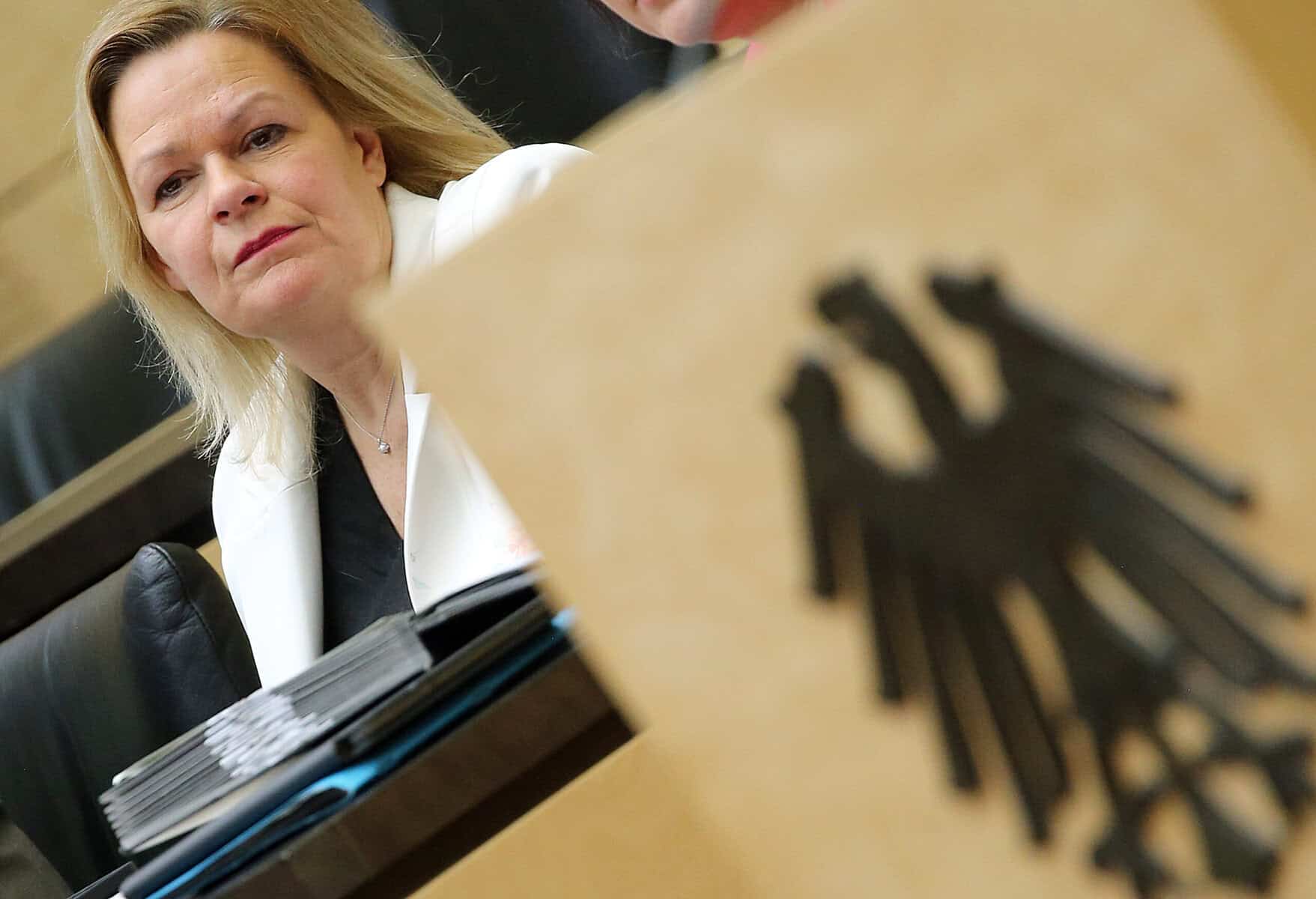 Für Faeser reicht das Geld für Flüchtlinge an Kommunen aus