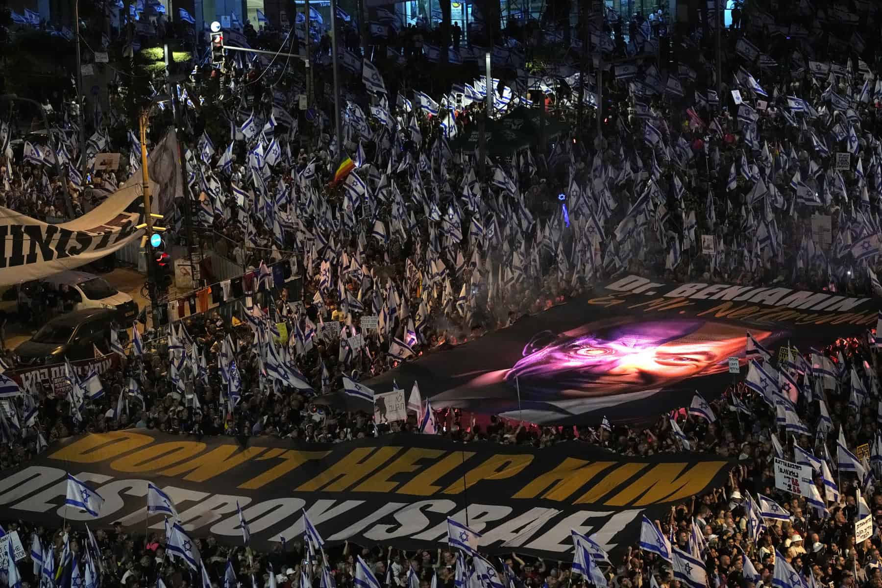 Israel: Zehntausende protestieren erneut gegen Netanjahu