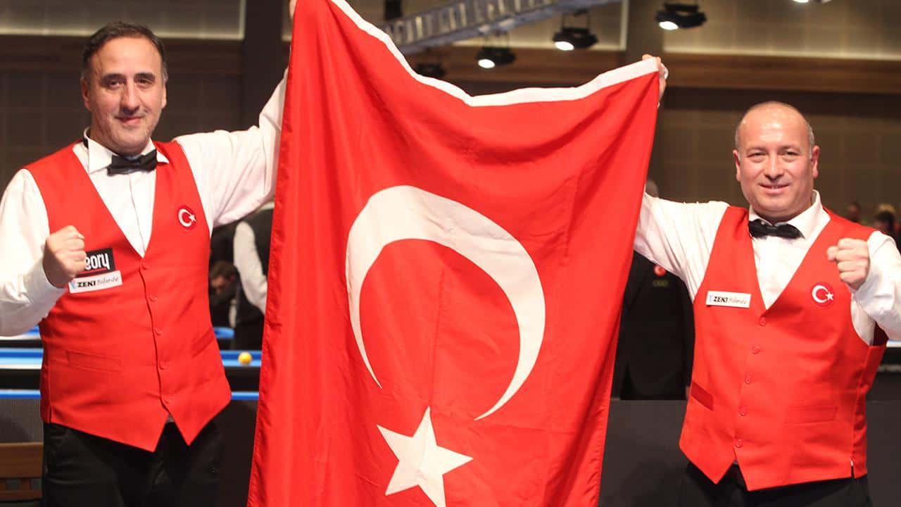 Billard-EM: Türkei schlägt Spanien und holt Gold