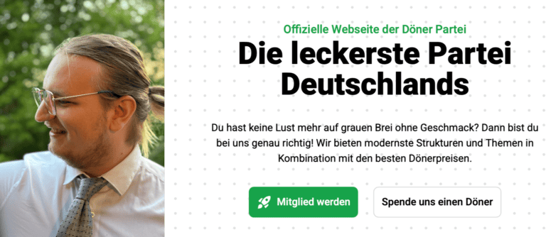 „Deutschlands leckerste Partei“: Die „Döner-Partei“ will bei der Bundestagswahl antreten