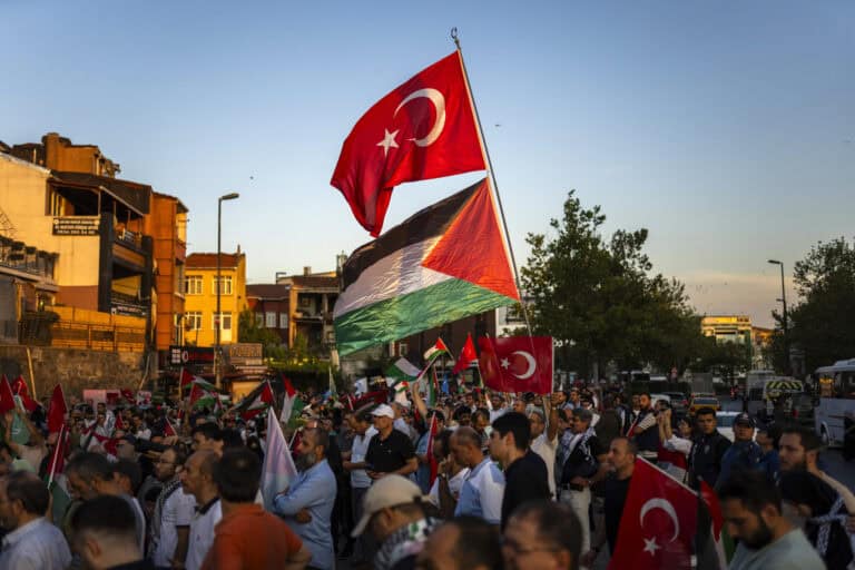 Anlässlich des 7. Oktober: Propalästinensische Demonstrationen in der Türkei